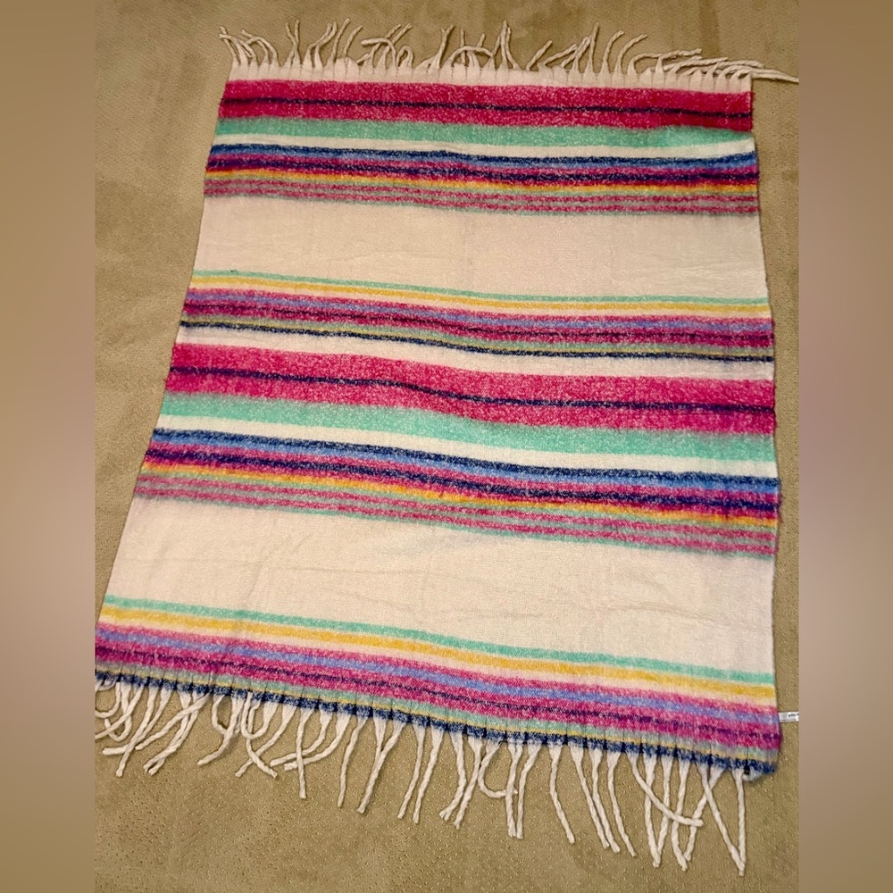 Free People Multicolor Striped Blanket